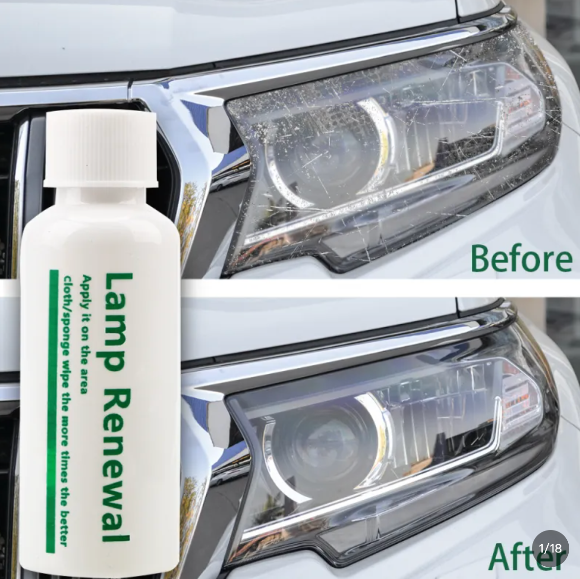 Automobile headlight repair liquid